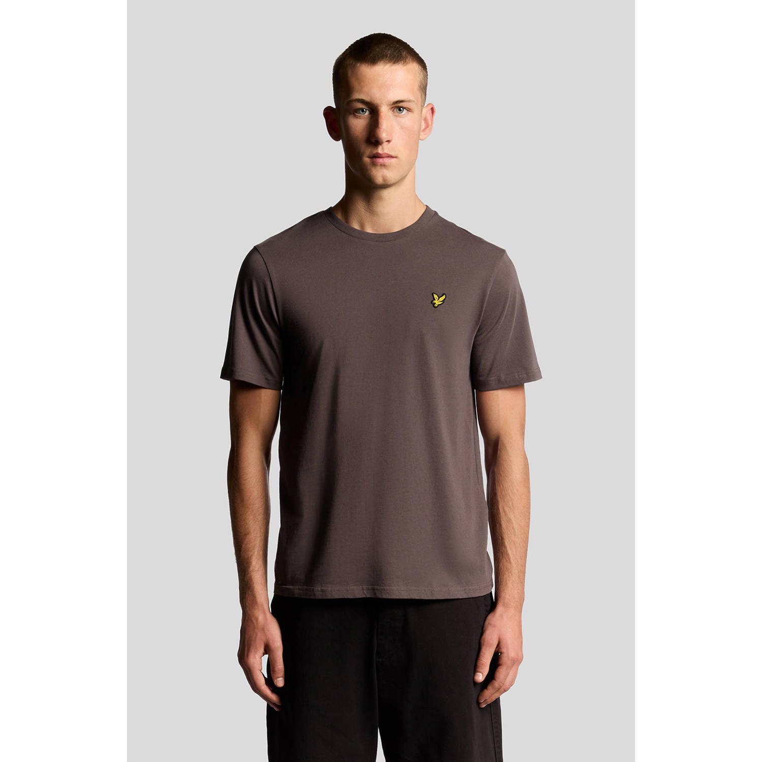 Lyle & Scott regular T-shirt bruin