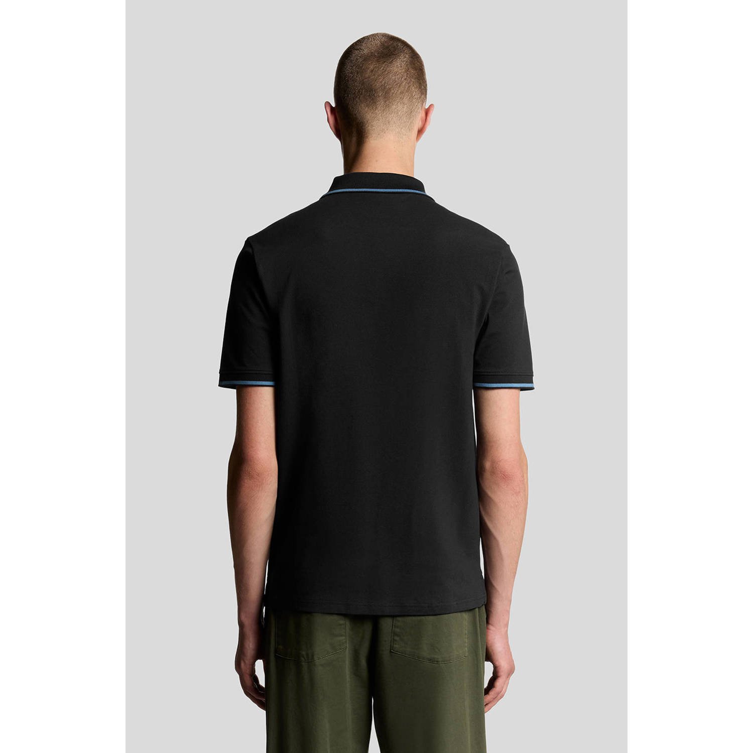 Lyle & Scott regular polo zwart