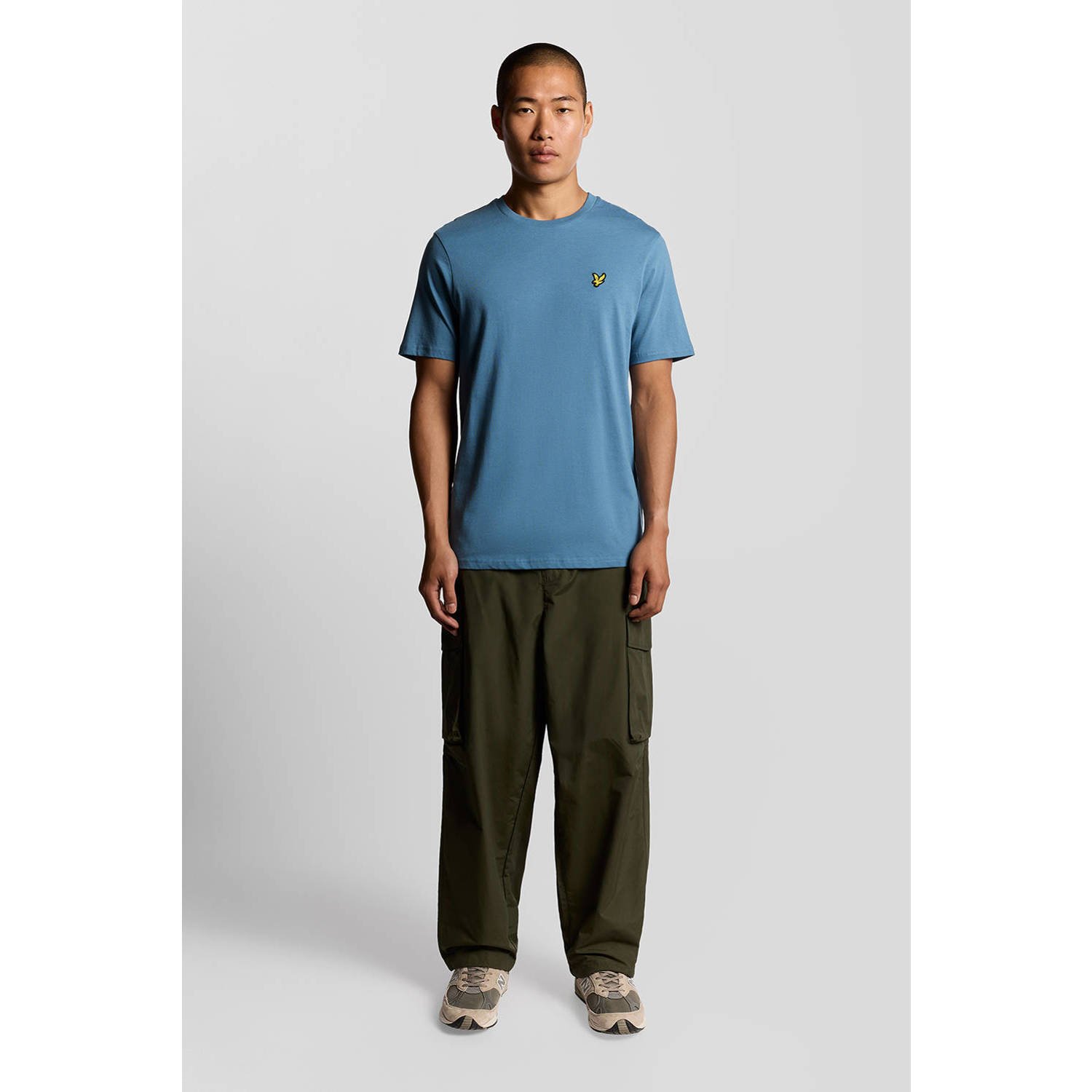 Lyle & Scott regular T-shirt blauw