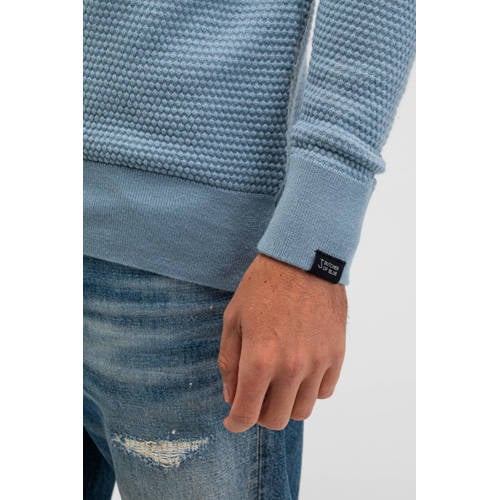 Butcher of Blue gebreide trui met wol lichtblauw afbeelding