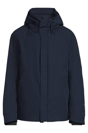 gewatteerde jas donkerblauw
