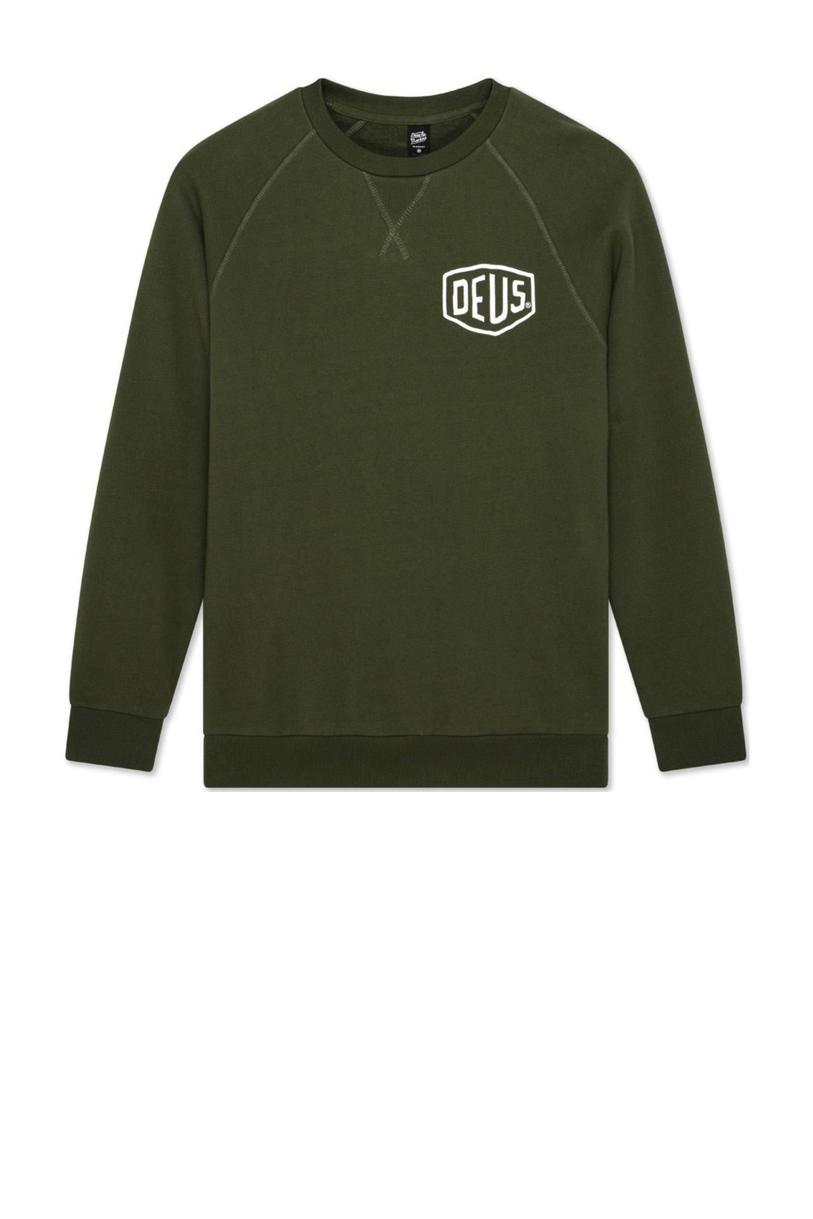 Deus Ex Machina sweater met backprint donkergroen | wehkamp