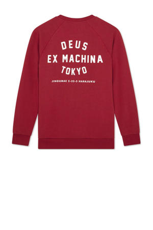 sweater met backprint rood