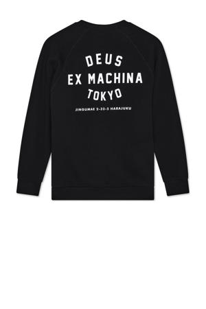sweater met backprint zwart