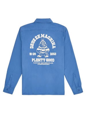 regular casual overhemd blauw