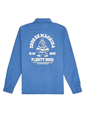 regular casual overhemd blauw