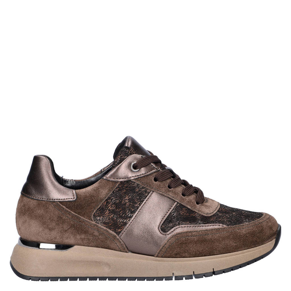 Gabor Comfort Optifit suède sneakers groen multi wehkamp