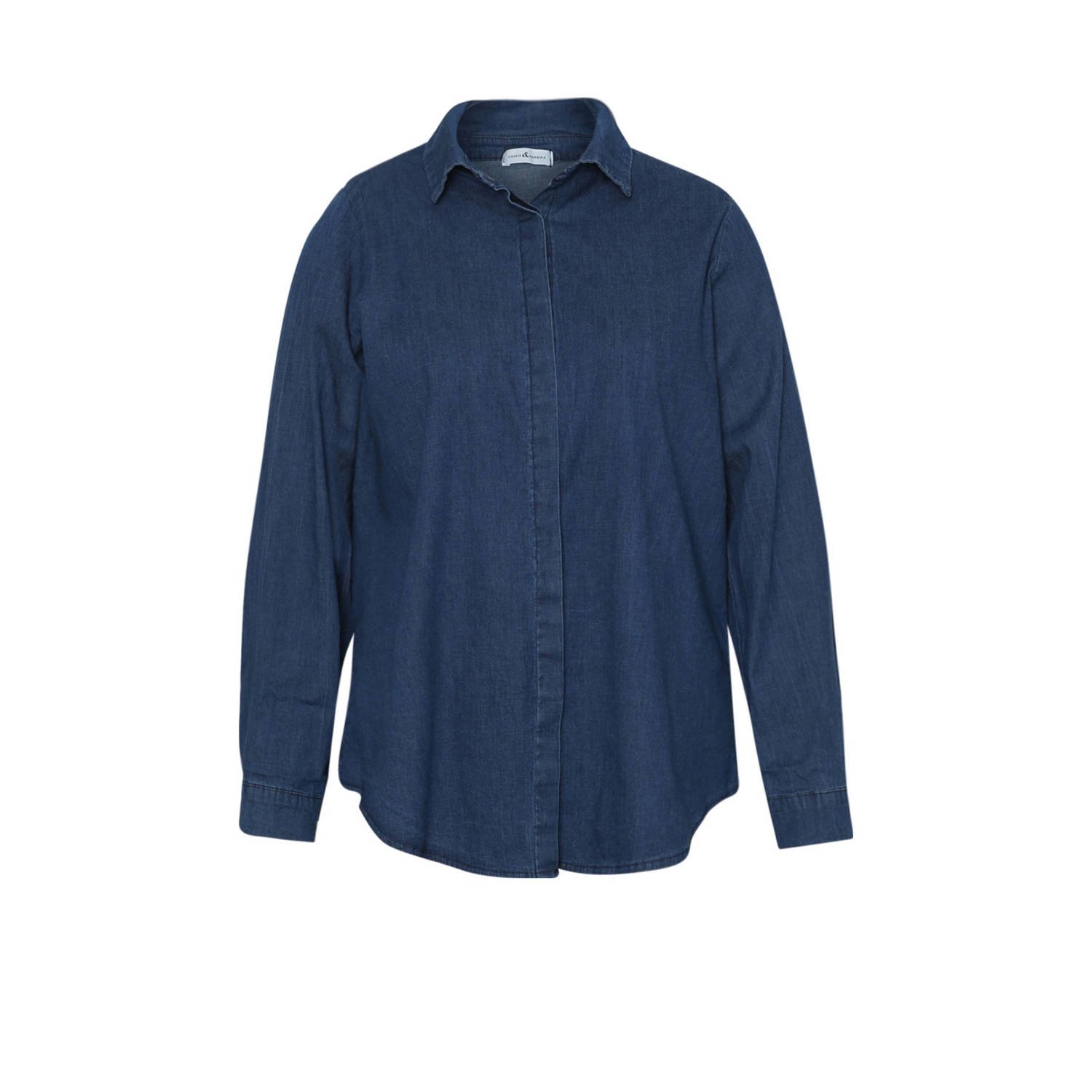 Paprika denim blouse dark blue denim