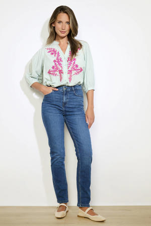 skinny jeans medium blue denim