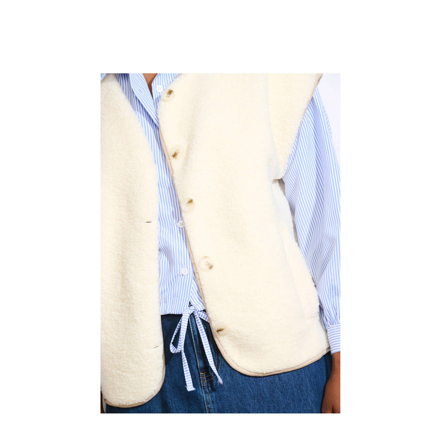 LOLALIZA gilet ecru