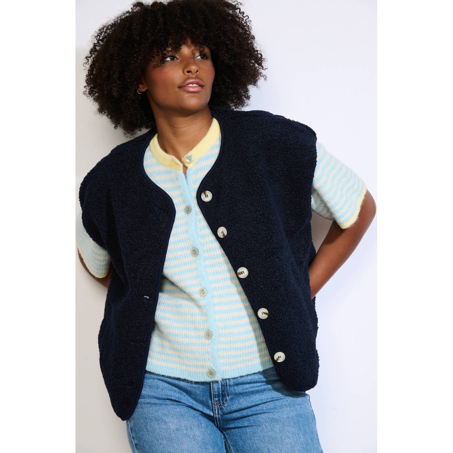 Gilet donkerblauw