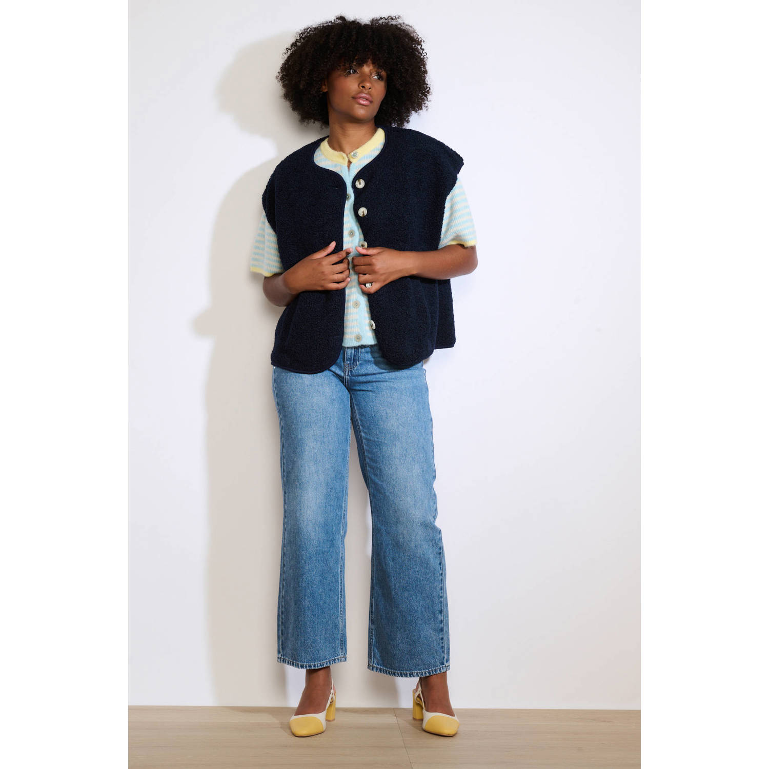 LOLALIZA gilet donkerblauw