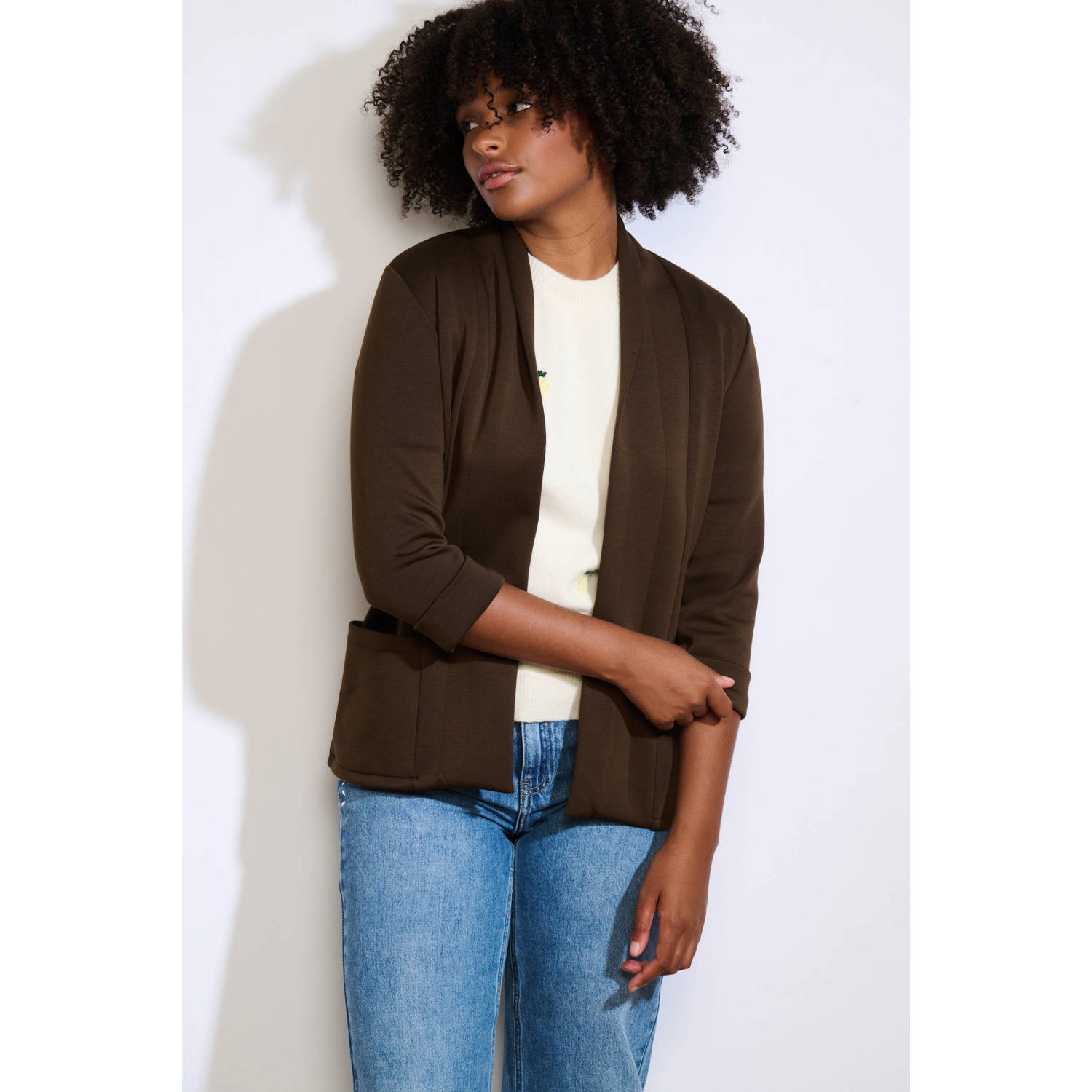 LOLALIZA sweatvest bruin