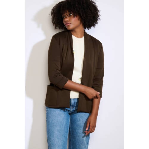 LOLALIZA sweatvest bruin afbeelding