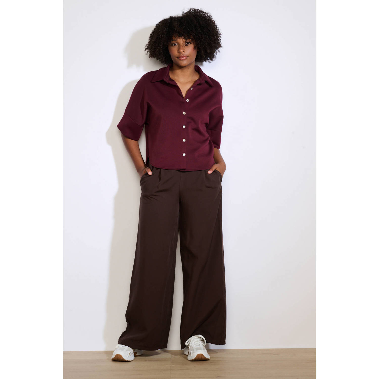 LOLALIZA blouse donkerrood
