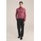 WE Fashion coltrui met wol fijn gebreid roze