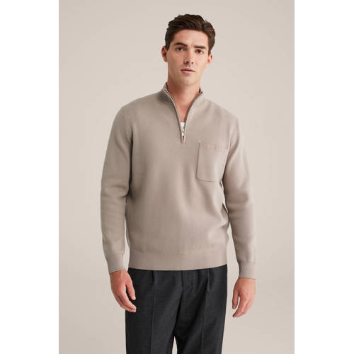 WE Fashion sweater taupe afbeelding
