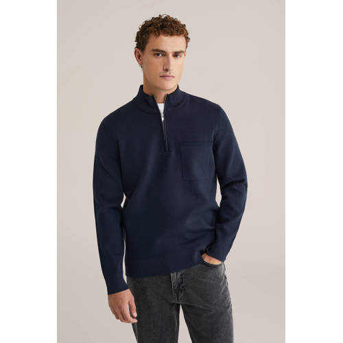 WE Fashion sweater donkerblauw afbeelding