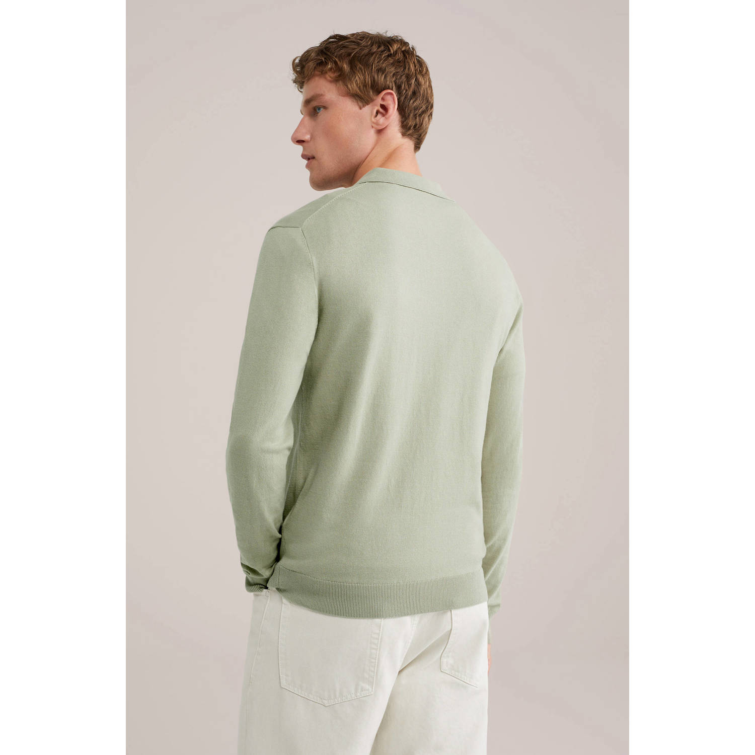 WE Fashion trui fijn gebreid lichtgroen