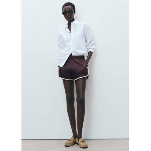 Mango suède mocassins camel afbeelding