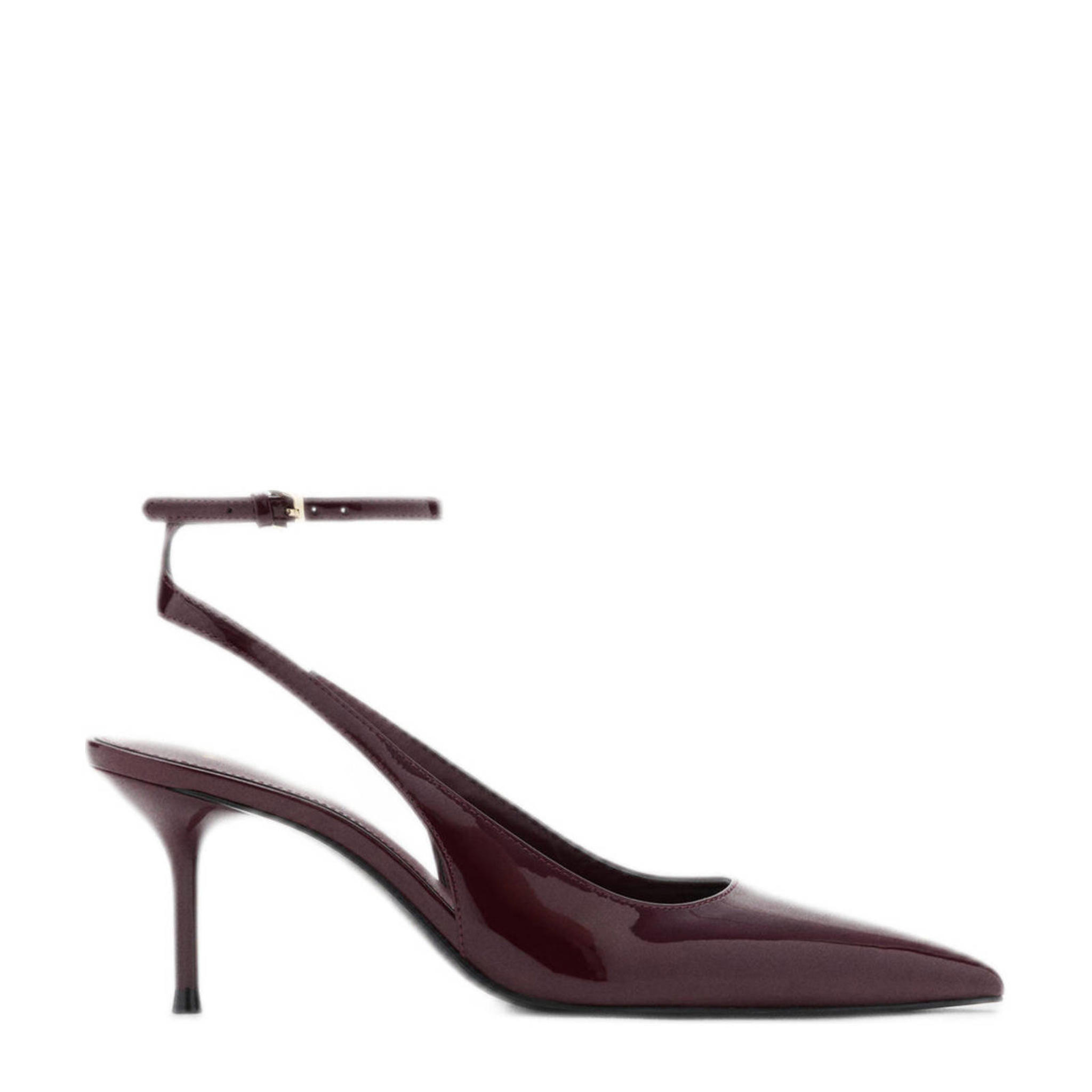 donkerblauwe lak pumps