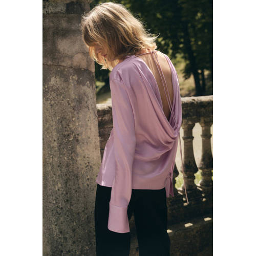 Mango blousetop lichtroze afbeelding