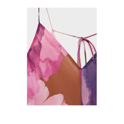 Mango maxi jurk roze afbeelding
