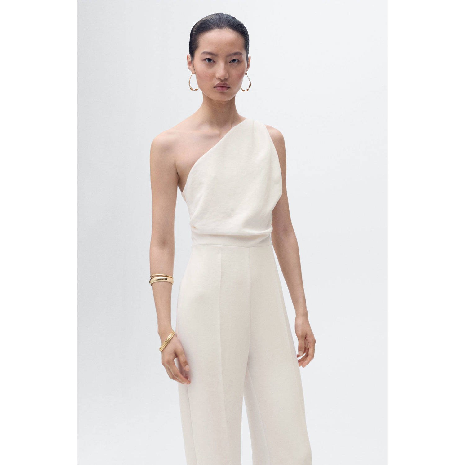 Mango jumpsuit ecru