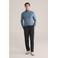 WE Fashion coltrui fijn gebreid blauw