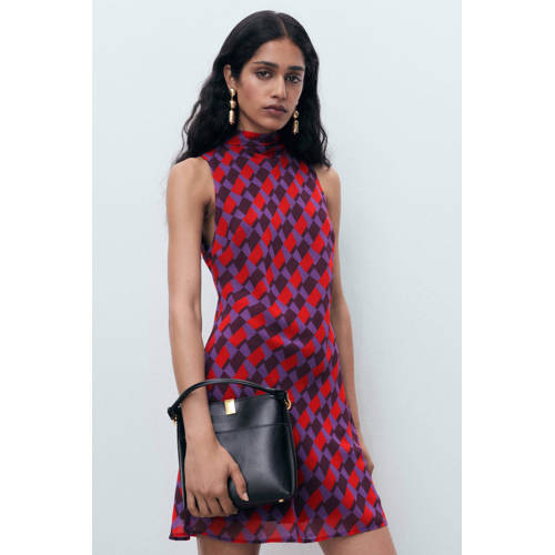 Mango mini jurk paars afbeelding