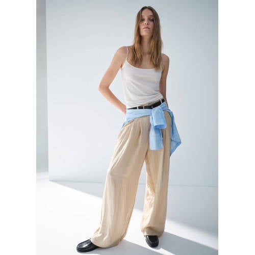 Mango leren loafers zwart afbeelding