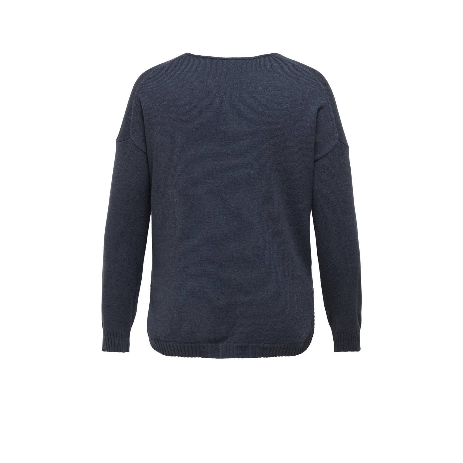 ONLY CARMAKOMA pullover gebreid donkerblauw