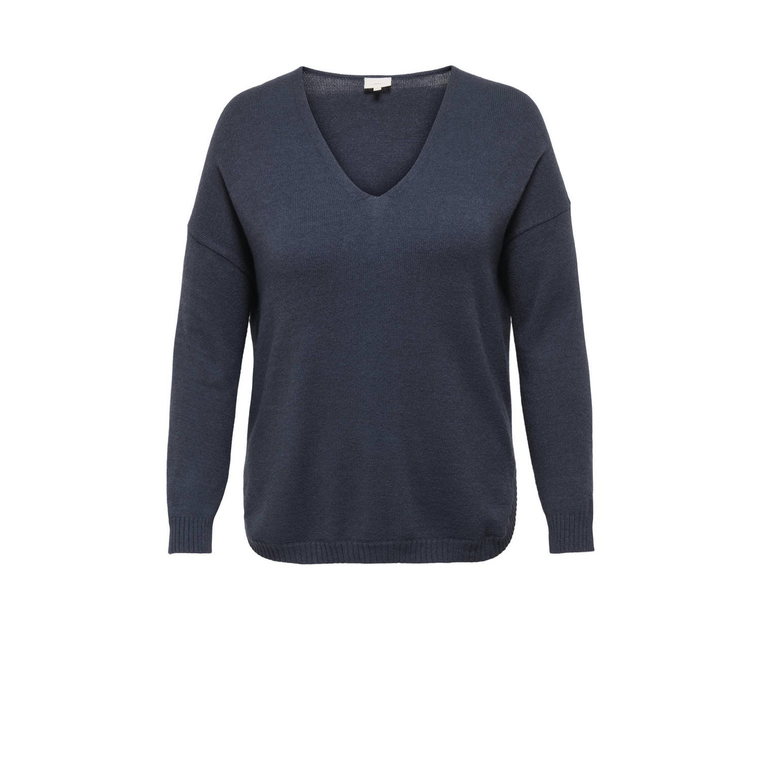 ONLY CARMAKOMA pullover gebreid donkerblauw