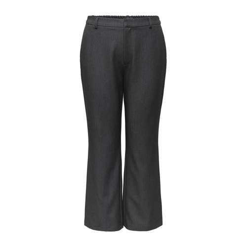 ONLY CARMAKOMA flared regular waist broek grijs afbeelding