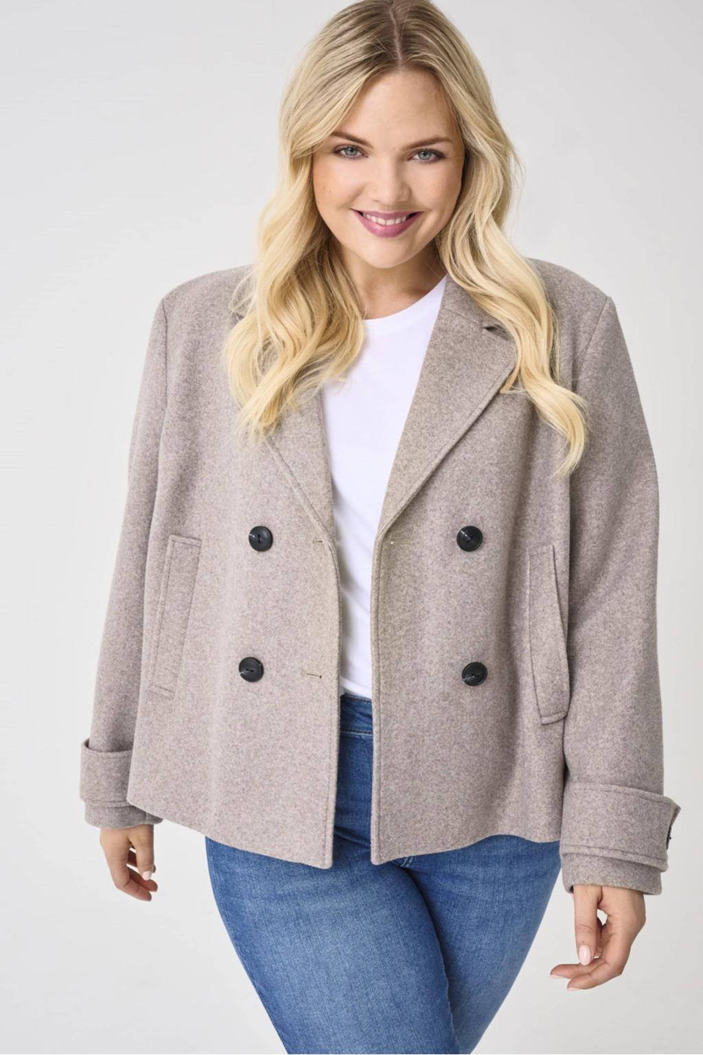 ONLY CARMAKOMA tussenjas beige