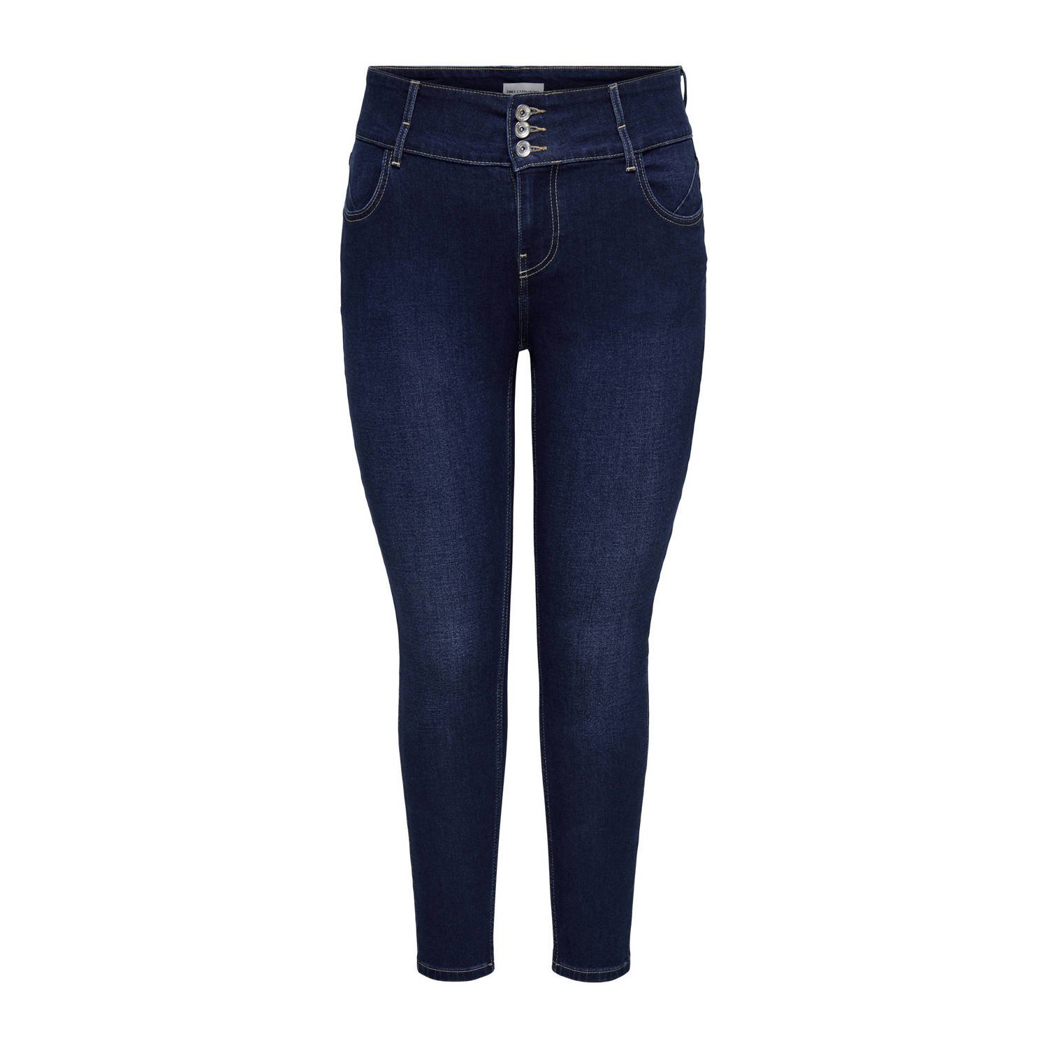 ONLY CARMAKOMA high waist skinny jeans dark blue denim