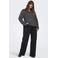 ONLY CARMAKOMA wide leg jeans zwart