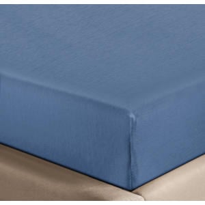 jersey hoeslaken - blauw