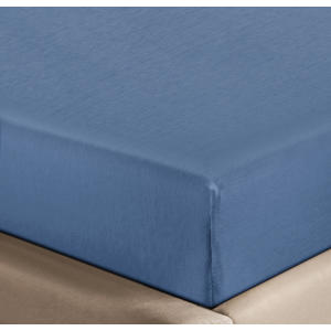 jersey hoeslaken - blauw