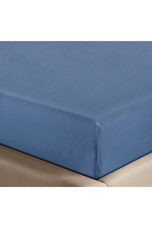 jersey hoeslaken - blauw