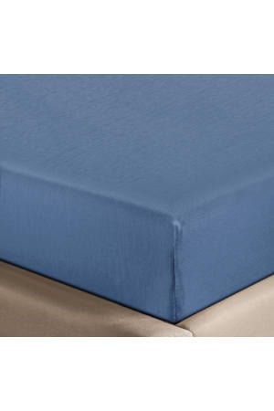 jersey hoeslaken - blauw