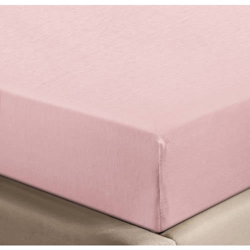 NOUS Living jersey hoeslaken - lichtroze afbeelding