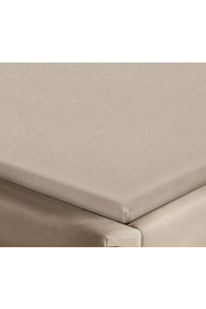 jersey hoeslaken topmatras - beige