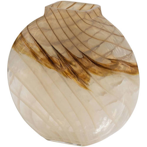 WOOOD Norbert Vaas - Handgevormd - Glas - Bruin - 26x25x8 afbeelding