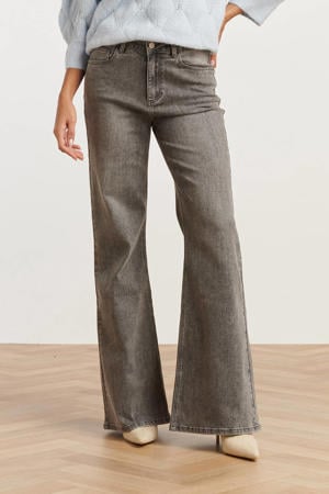 flared jeans grey denim