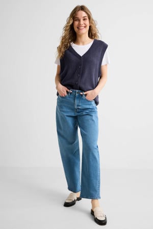 barrel jeans mid blue
