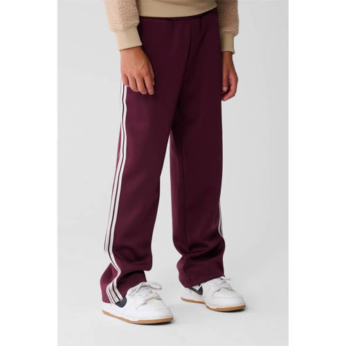 Shoeby wide leg casual broek donkerrood afbeelding