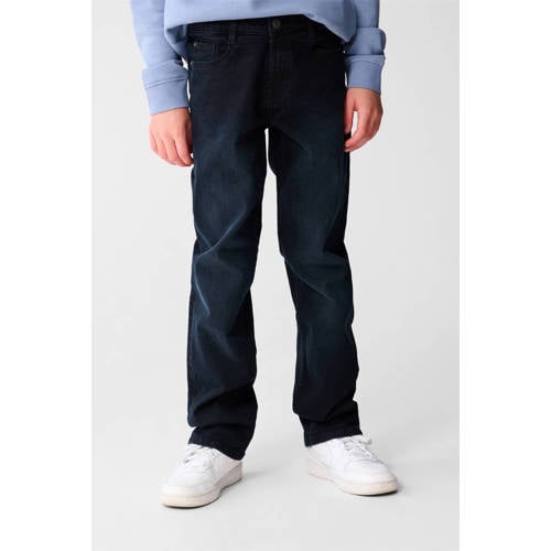 Shoeby straight leg jeans dark blue denim afbeelding
