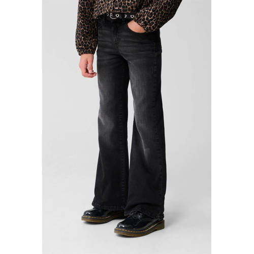 Shoeby high waist flared jeans black denim afbeelding