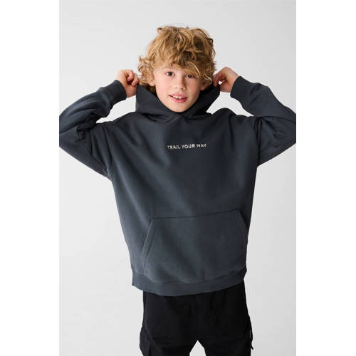 Shoeby hoodie met backprint antraciet afbeelding